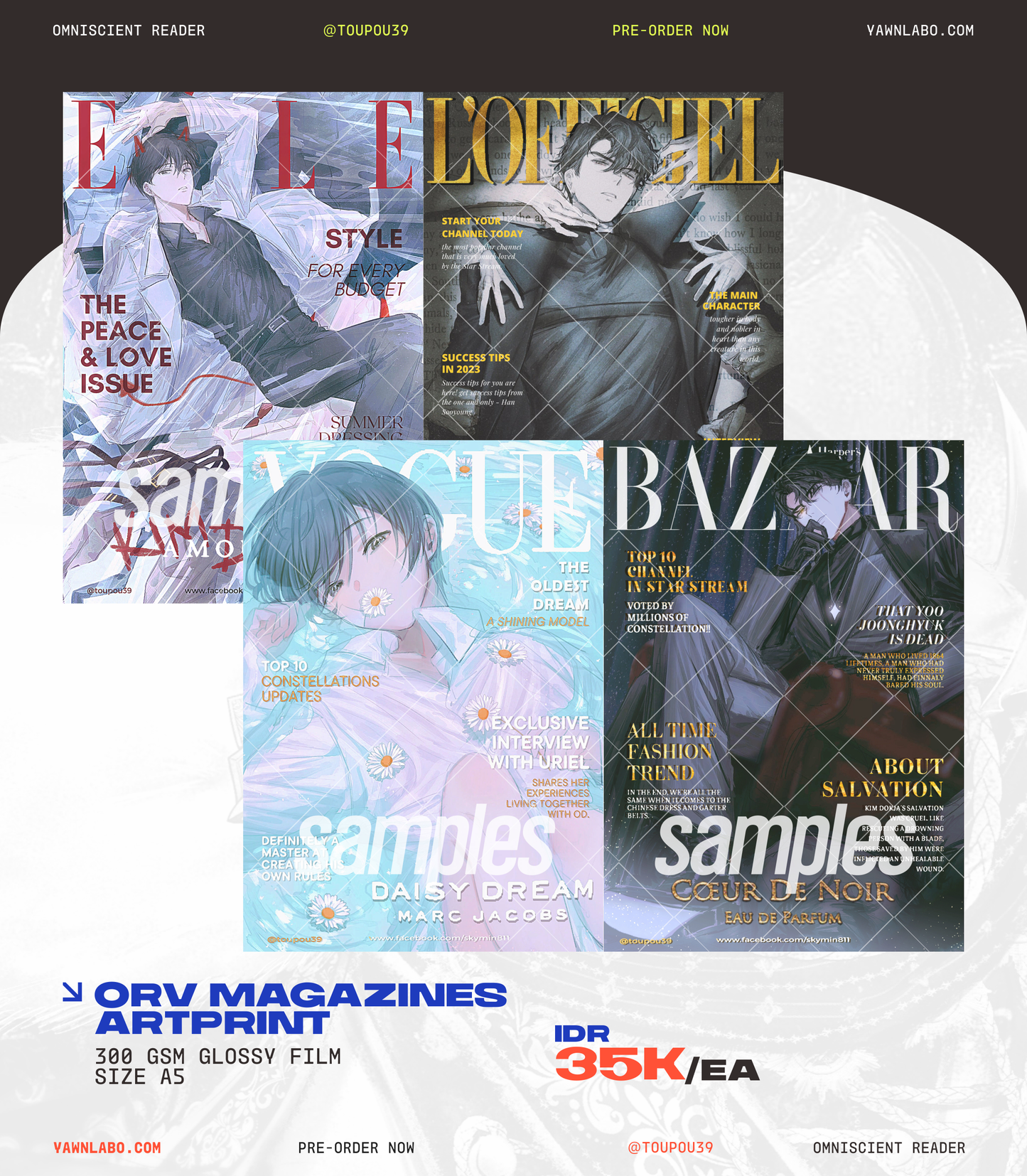 [TOUPOU39] ORV Magazine Shot Artprints