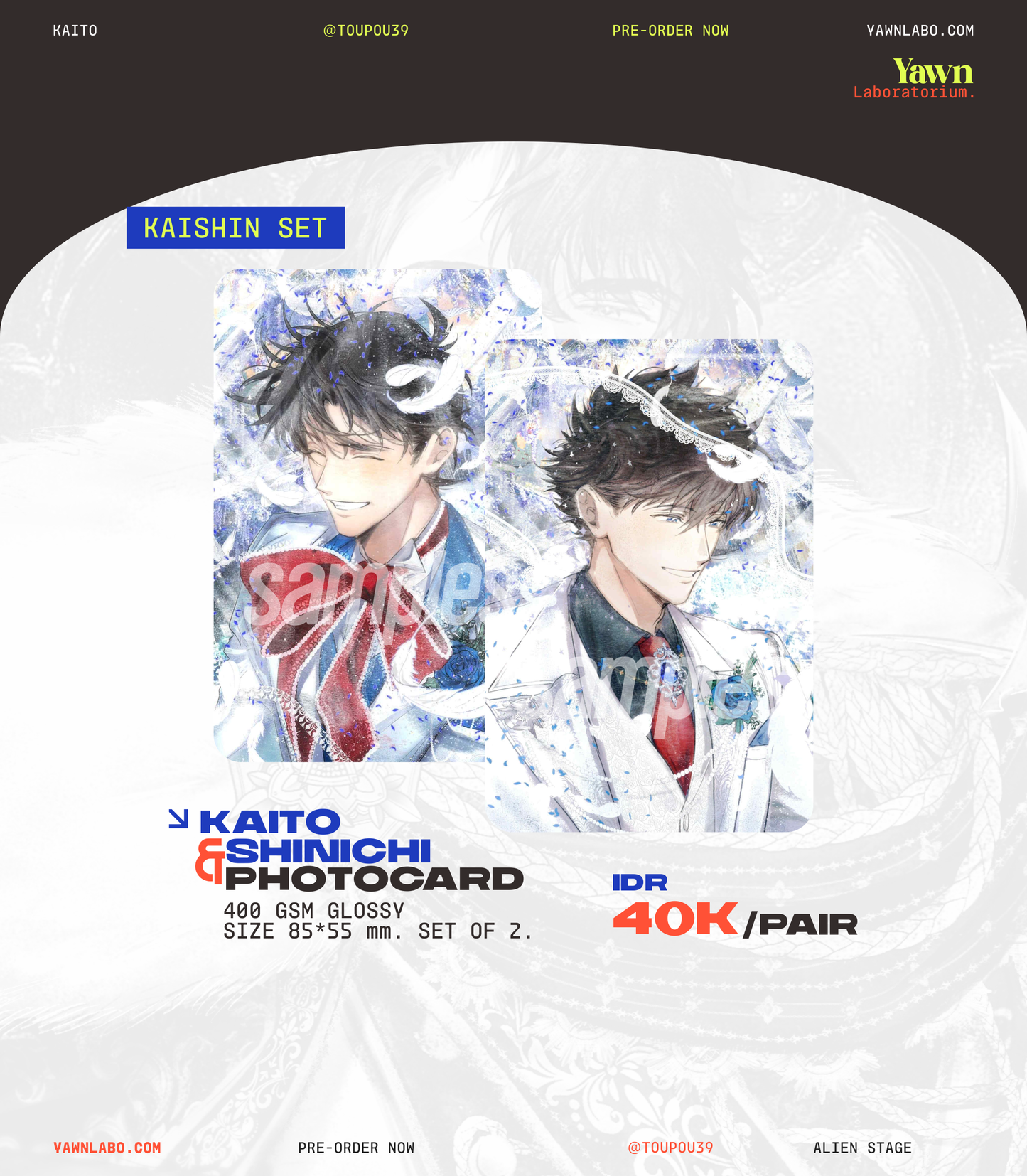 [TOUPOU39] Kaito & Shinichi Paired Photocard