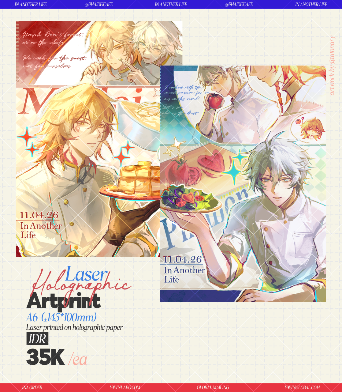 [CHEF AU] Assorted Phaidei Prints