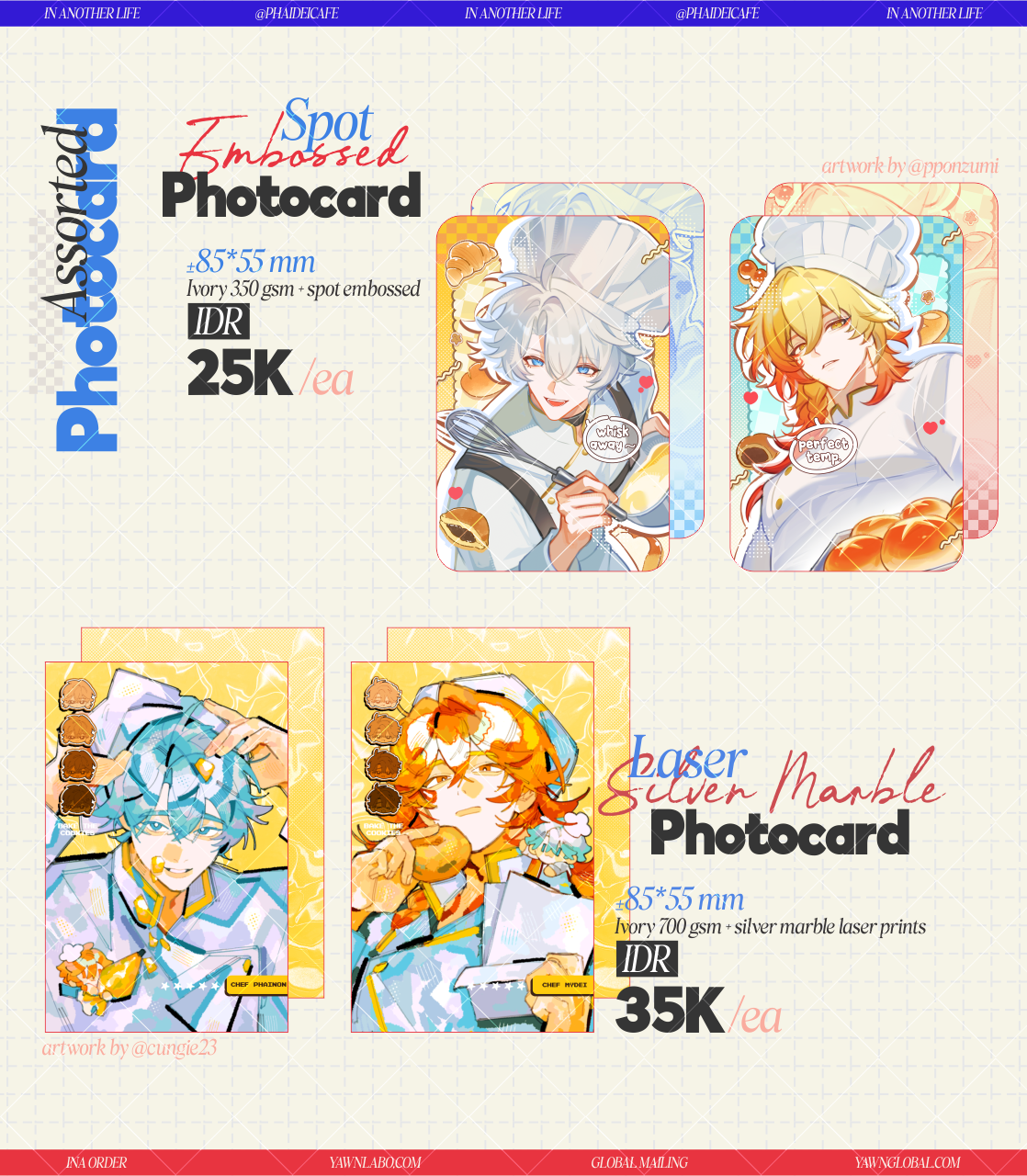 [CHEF AU] Assorted PhaiDei Photocard