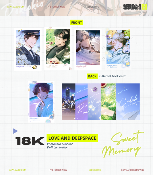 [DOKIOKIO] LOVE & DEEPSPACE Sweet Memory Photocards