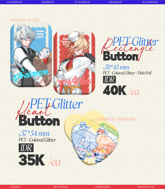 [CHEF AU] PhaiDei Assorted Silver Button