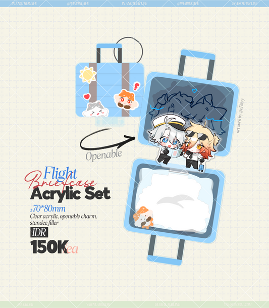 [PILOT AU] Flight Briefcase PhaiDei Acrylic Charms