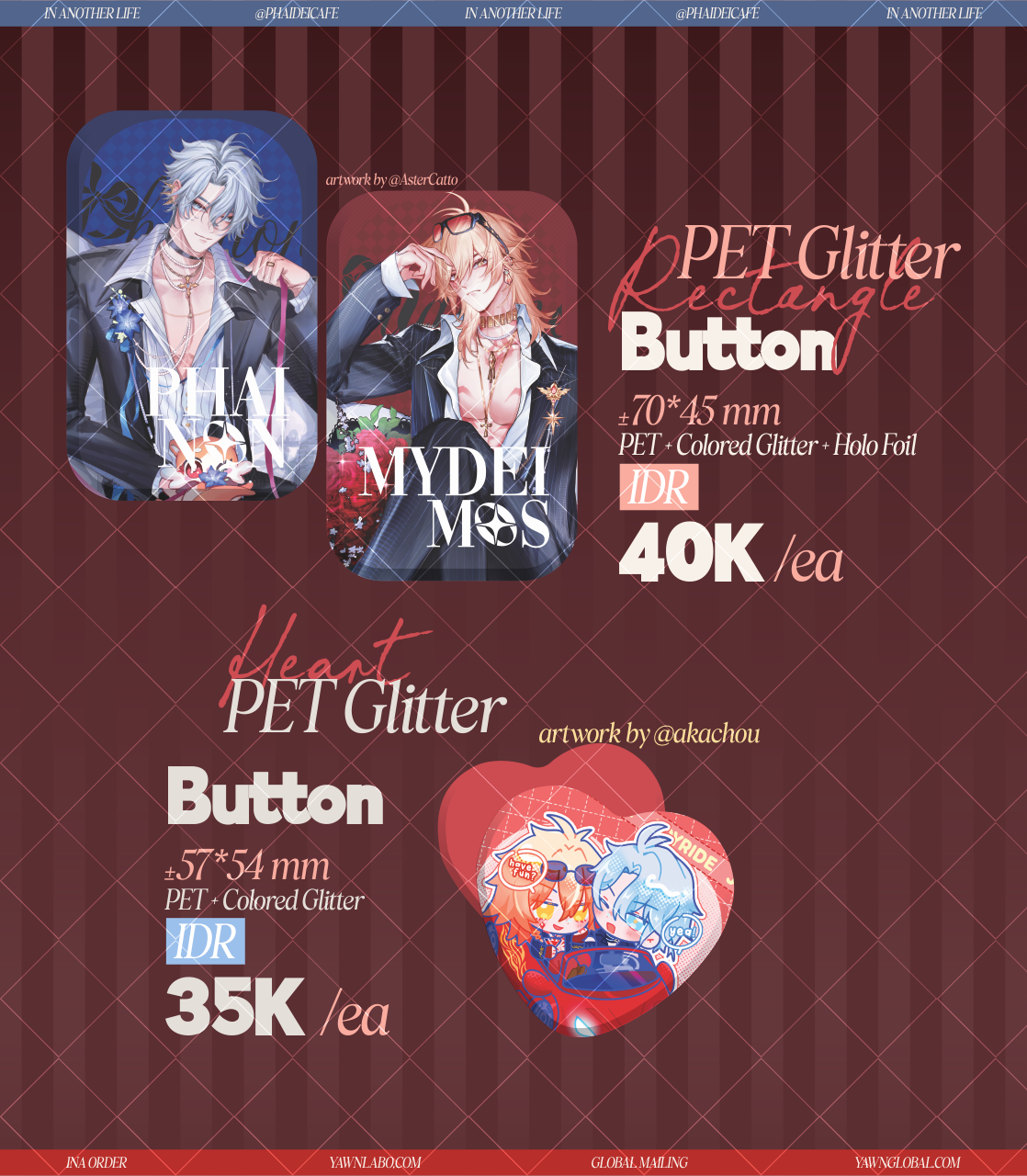 [MODEL AU] PhaiDei Assorted Silver Button