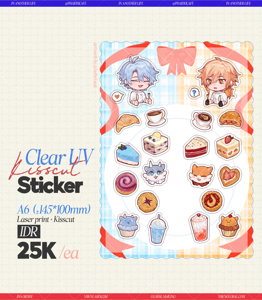 [CHEF AU] Tea Time PhaiDei Clear Kisscut Sticker