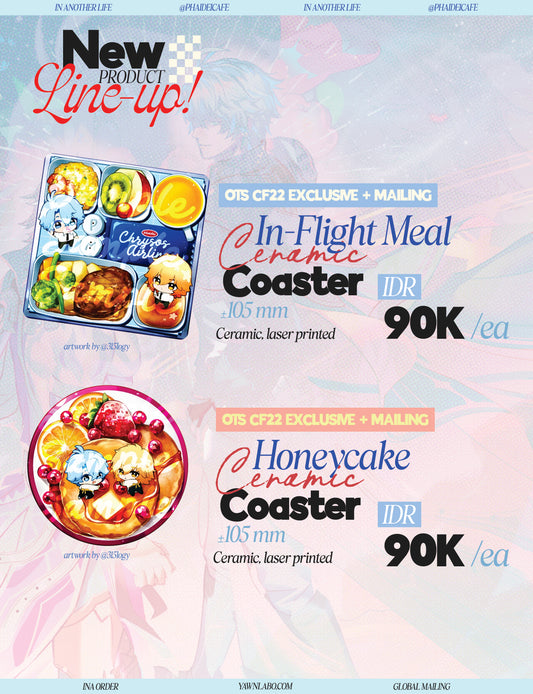 [NEW ARRIVAL] In-Flight Meal Ceramic Coaster