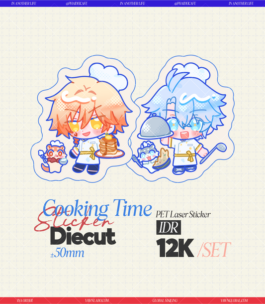 [CHEF AU] Cooking PhaiDei Clear Diecut Sticker