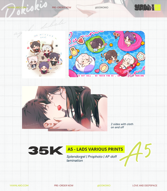 [DOKIOKIO] LOVE AND DEEPSPACE - A5 PRINTS