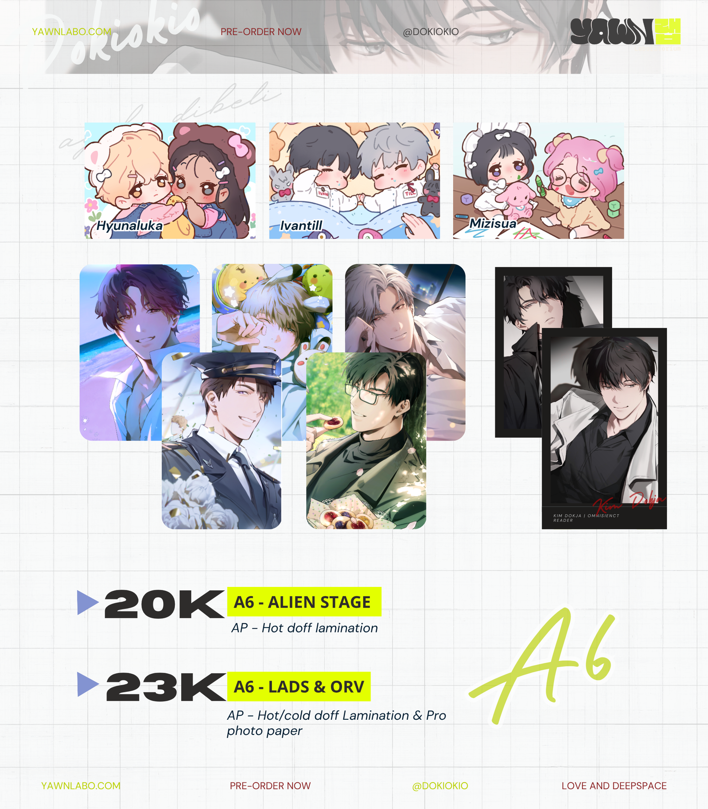 [DOKIOKIO] Various A6 Artprints