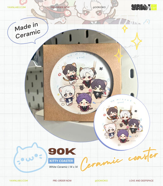 [DOKIOKIO] LOVE & DEEPSPACE Kitty Coaster
