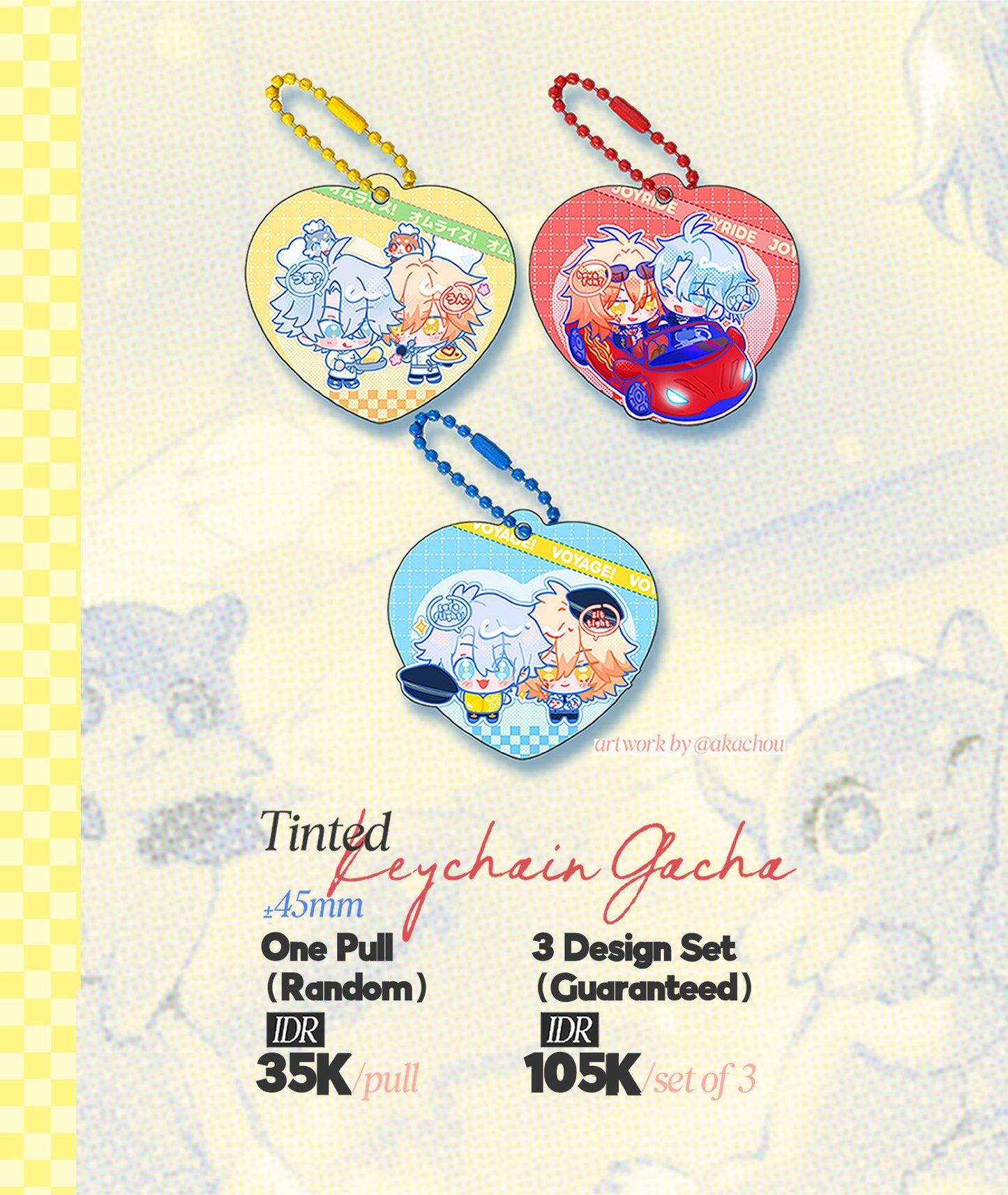 [NEW ARRIVAL] Tinted Keychain Gacha